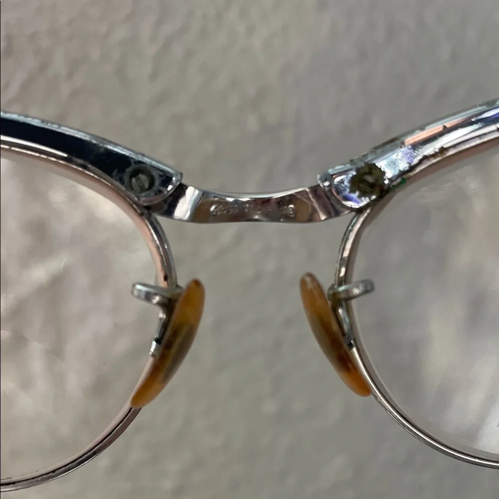 Vtg 1950s/60s Cat Eye Eyeglasses Frames 1/30 10K R.G.P 44-18
